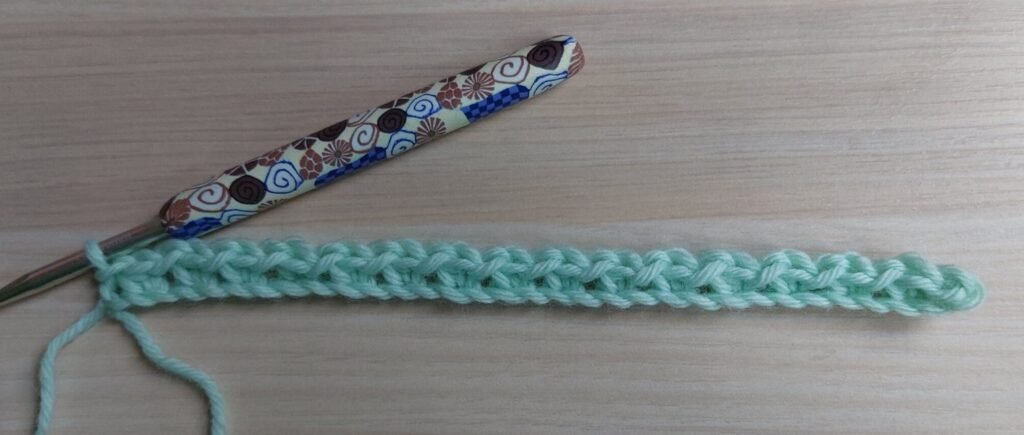 How to crochet/Row 1