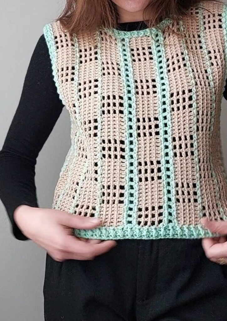 Soft Harmony crochet vest
