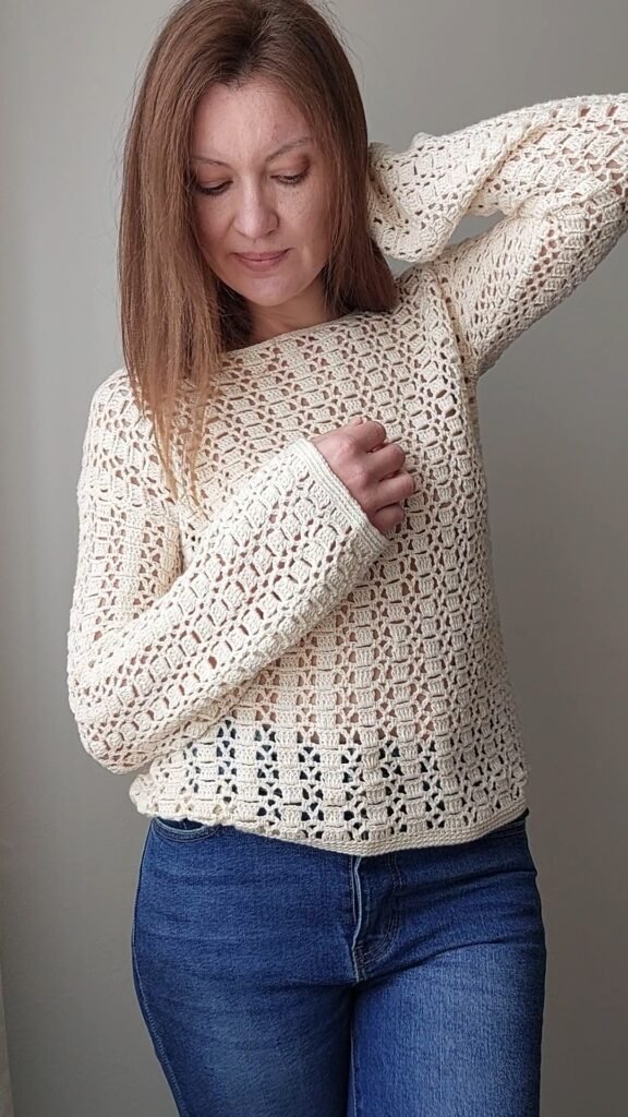 boho chic crochet sweater