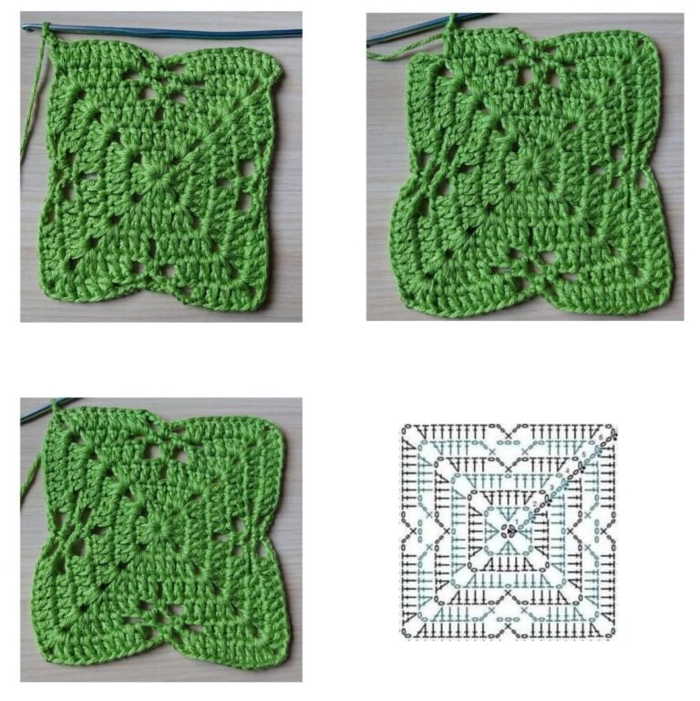 How to crochet the granny square