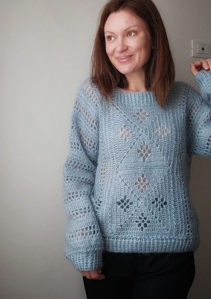 Crochet Nest sweater-step by step guide