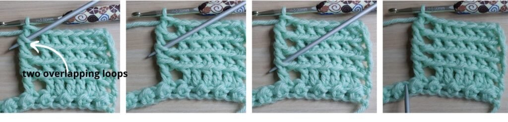 How to crochet the checkered crochet stitch