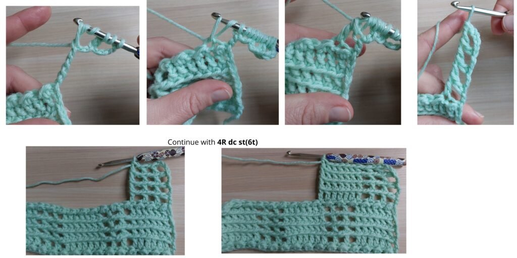 The guide for the checkered crochet stitch