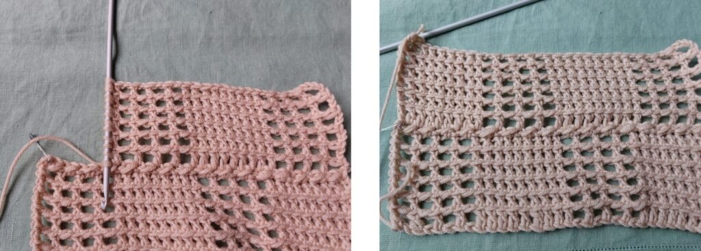 Alternate full and net elements to complete Row 3