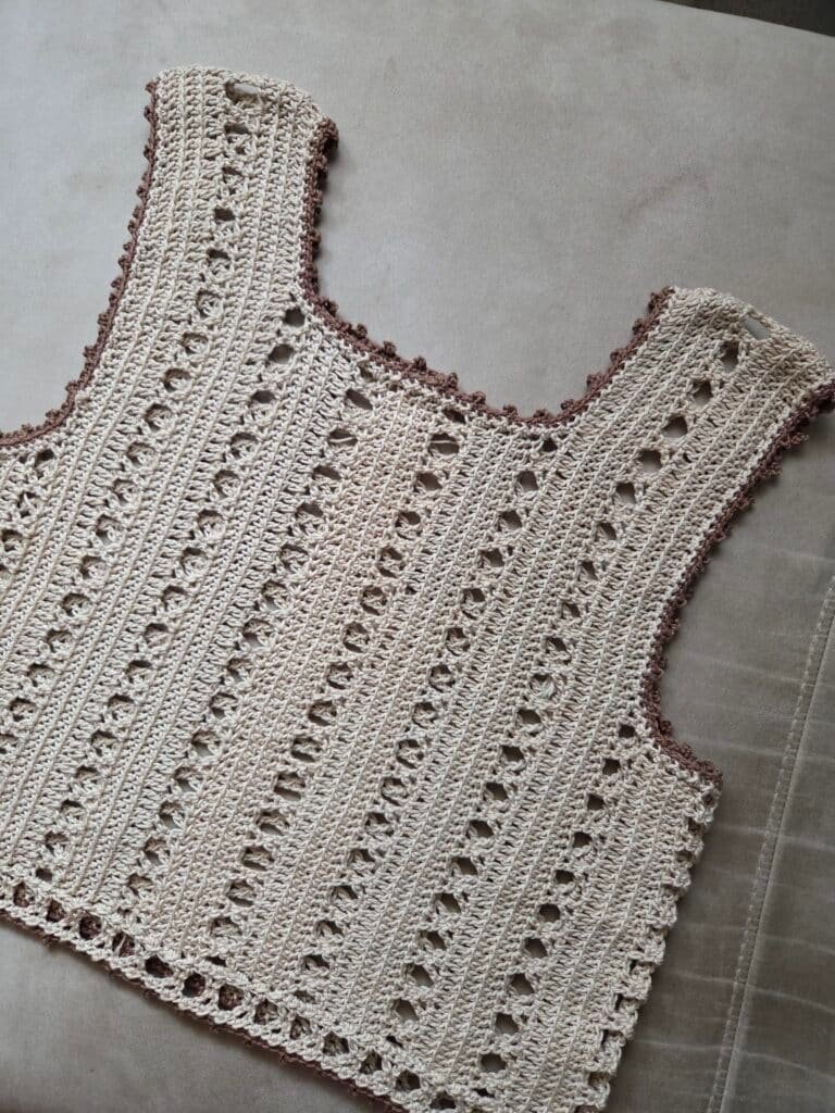 How to crochet the sunny top